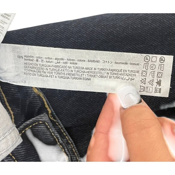 Zara Womens Wide Leg Jeans EU 38 US 6 Full Length Blue Denim 6045/224 NWT - Picture 8 of 15